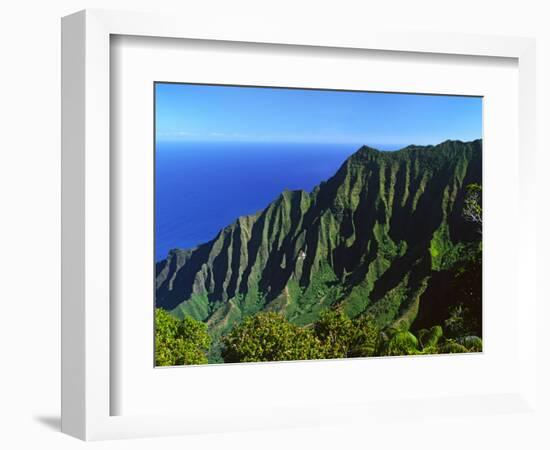 Na Pali Coast, Kauai, Hawaii, USA-Charles Sleicher-Framed Photographic Print