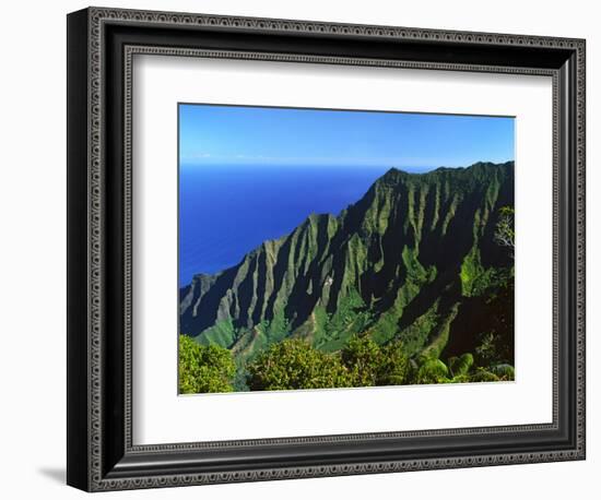 Na Pali Coast, Kauai, Hawaii, USA-Charles Sleicher-Framed Photographic Print