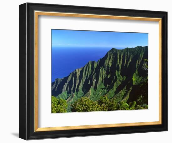 Na Pali Coast, Kauai, Hawaii, USA-Charles Sleicher-Framed Photographic Print