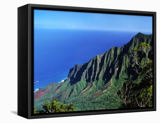 Na Pali Coast, Kauai, Hawaii, USA-Charles Sleicher-Framed Premier Image Canvas