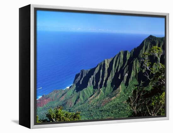 Na Pali Coast, Kauai, Hawaii, USA-Charles Sleicher-Framed Premier Image Canvas