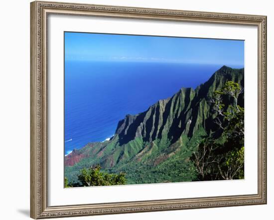 Na Pali Coast, Kauai, Hawaii, USA-Charles Sleicher-Framed Photographic Print