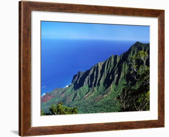 Na Pali Coast, Kauai, Hawaii, USA-Charles Sleicher-Framed Photographic Print