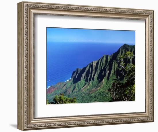 Na Pali Coast, Kauai, Hawaii, USA-Charles Sleicher-Framed Photographic Print