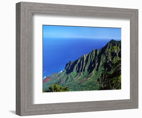 Na Pali Coast, Kauai, Hawaii, USA-Charles Sleicher-Framed Photographic Print