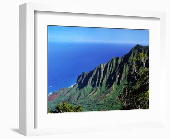 Na Pali Coast, Kauai, Hawaii, USA-Charles Sleicher-Framed Photographic Print