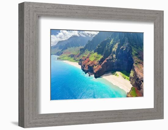 Na Pali Coast on Kauai Island-SergiyN-Framed Photographic Print