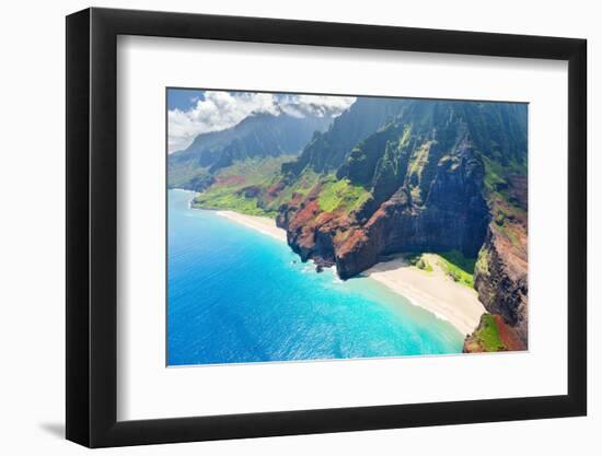 Na Pali Coast on Kauai Island-SergiyN-Framed Photographic Print