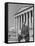 NAACP Lawyer Thurgood Marshall Posing in Front of the Us Supreme Court Building-Hank Walker-Framed Premier Image Canvas