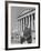 NAACP Lawyer Thurgood Marshall Posing in Front of the Us Supreme Court Building-Hank Walker-Framed Premium Photographic Print