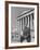 NAACP Lawyer Thurgood Marshall Posing in Front of the Us Supreme Court Building-Hank Walker-Framed Premium Photographic Print