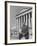 NAACP Lawyer Thurgood Marshall Posing in Front of the Us Supreme Court Building-Hank Walker-Framed Premium Photographic Print