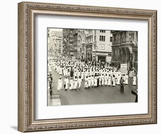 NAACP Parade, NYC, 1917-null-Framed Photographic Print