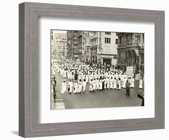 NAACP Parade, NYC, 1917-null-Framed Photographic Print