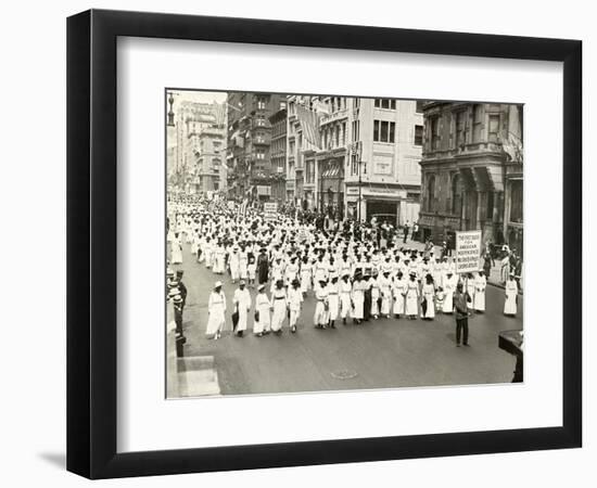 NAACP Parade, NYC, 1917-null-Framed Photographic Print