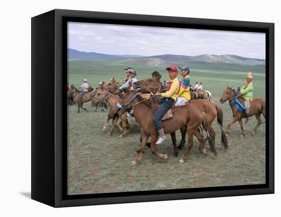 Naadam Festival, Orkhon Valley, Ovorkhangai, Mongolia, Central Asia-Bruno Morandi-Framed Premier Image Canvas