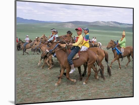 Naadam Festival, Orkhon Valley, Ovorkhangai, Mongolia, Central Asia-Bruno Morandi-Mounted Photographic Print
