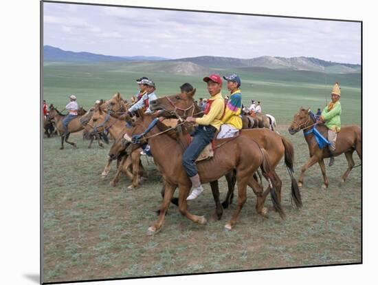 Naadam Festival, Orkhon Valley, Ovorkhangai, Mongolia, Central Asia-Bruno Morandi-Mounted Photographic Print