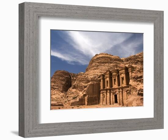 Nabatean tombs of Petra in Jordan-Jeremy Horner-Framed Photographic Print