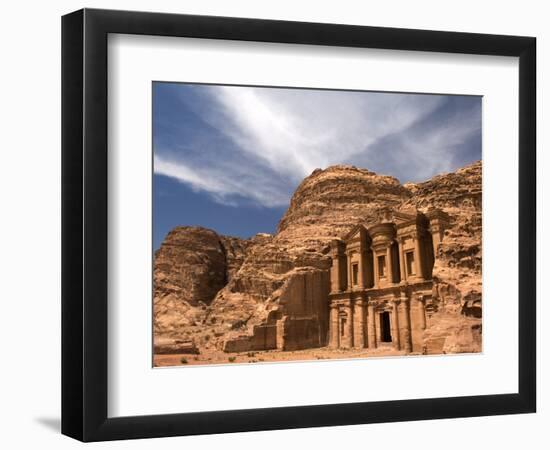 Nabatean tombs of Petra in Jordan-Jeremy Horner-Framed Photographic Print