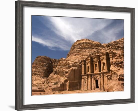 Nabatean tombs of Petra in Jordan-Jeremy Horner-Framed Photographic Print