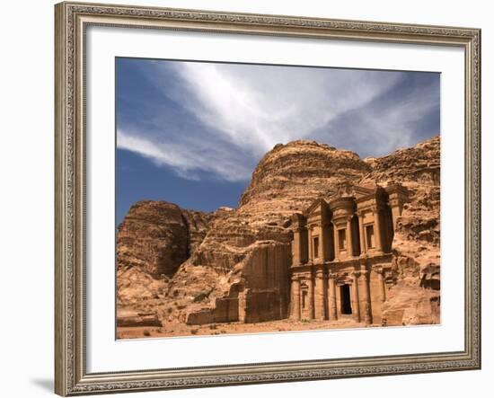 Nabatean tombs of Petra in Jordan-Jeremy Horner-Framed Photographic Print