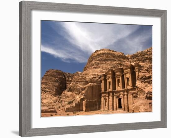 Nabatean tombs of Petra in Jordan-Jeremy Horner-Framed Photographic Print