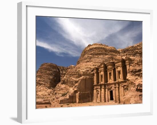 Nabatean tombs of Petra in Jordan-Jeremy Horner-Framed Photographic Print