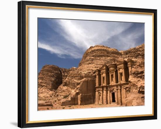 Nabatean tombs of Petra in Jordan-Jeremy Horner-Framed Photographic Print