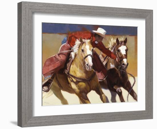 Nabbed-Julie Chapman-Framed Art Print