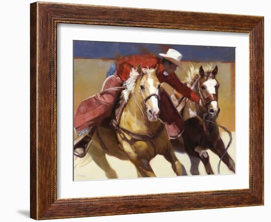 Nabbed-Julie Chapman-Framed Art Print