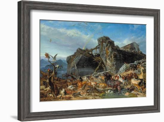 Nach der Sintflut: die Tiere verlassen die Arche. 1867-Filippo Palizzi-Framed Giclee Print