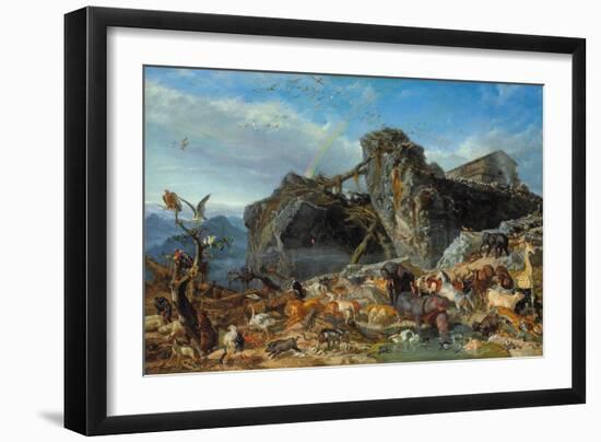 Nach der Sintflut: die Tiere verlassen die Arche. 1867-Filippo Palizzi-Framed Giclee Print