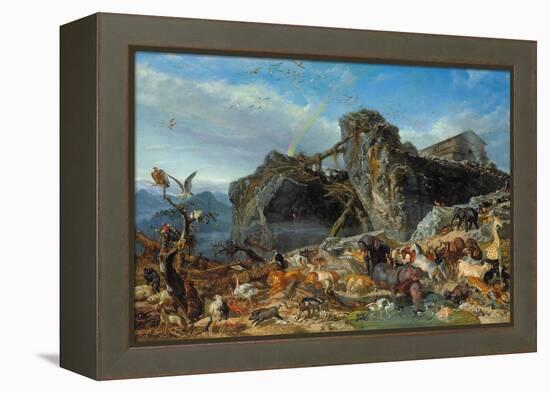 Nach der Sintflut: die Tiere verlassen die Arche. 1867-Filippo Palizzi-Framed Premier Image Canvas
