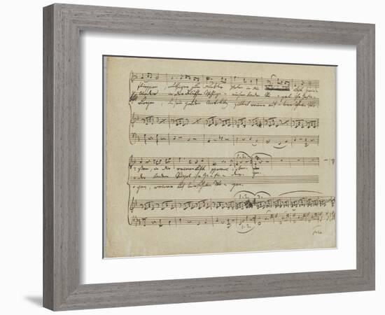 Nach einem Gewitter, Mayrhoffer, May 1817-Franz Peter Schubert-Framed Giclee Print