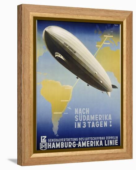 Nach Sudamerika in 3 Tagen! Poster-Ottomar Anton-Framed Premier Image Canvas