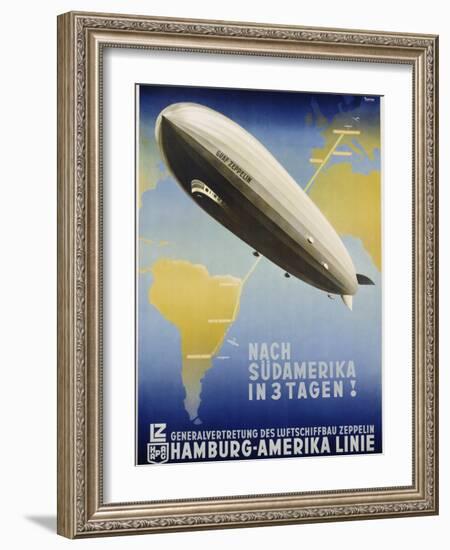 Nach Sudamerika in 3 Tagen! Poster-Ottomar Anton-Framed Giclee Print