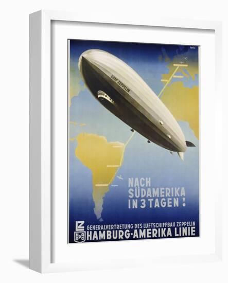 Nach Sudamerika in 3 Tagen! Poster-Ottomar Anton-Framed Giclee Print