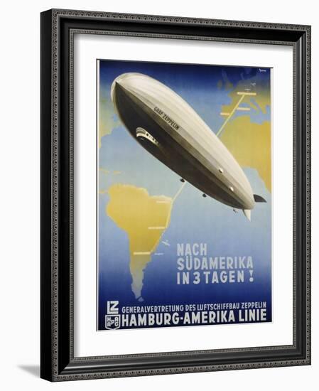 Nach Sudamerika in 3 Tagen! Poster-Ottomar Anton-Framed Giclee Print