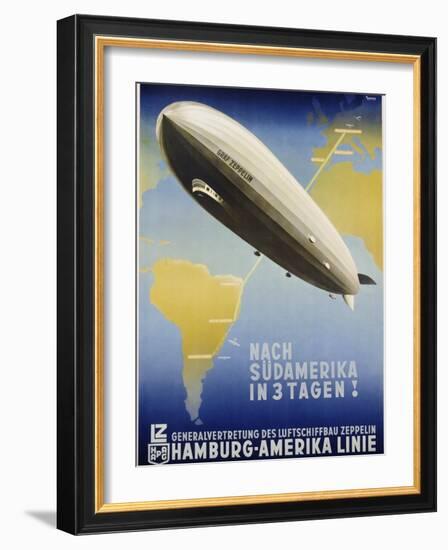 Nach Sudamerika in 3 Tagen! Poster-Ottomar Anton-Framed Giclee Print