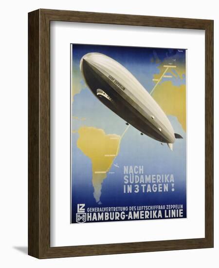 Nach Sudamerika in 3 Tagen! Poster-Ottomar Anton-Framed Giclee Print
