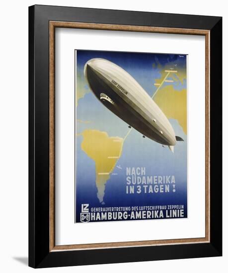 Nach Sudamerika in 3 Tagen! Poster-Ottomar Anton-Framed Giclee Print