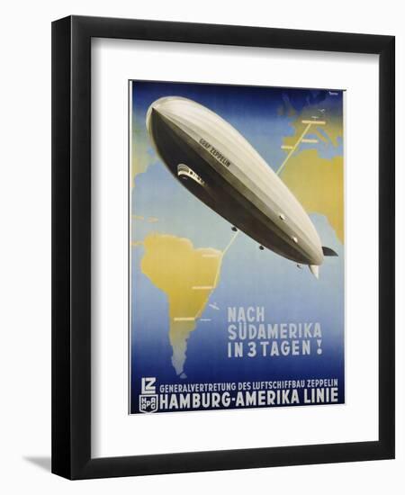 Nach Sudamerika in 3 Tagen! Poster-Ottomar Anton-Framed Giclee Print