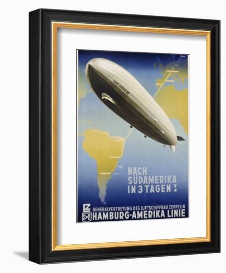 Nach Sudamerika in 3 Tagen! Poster-Ottomar Anton-Framed Giclee Print