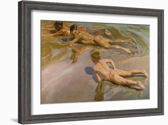 Nackte Knaben Am Strand-Joaquín Sorolla y Bastida-Framed Giclee Print