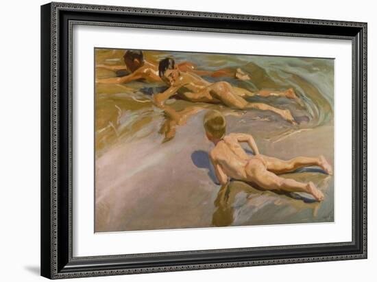 Nackte Knaben Am Strand-Joaquín Sorolla y Bastida-Framed Giclee Print