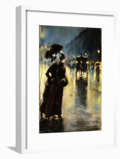 Nactbeleuchtung-Lesser Ury-Framed Giclee Print