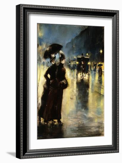 Nactbeleuchtung-Lesser Ury-Framed Giclee Print