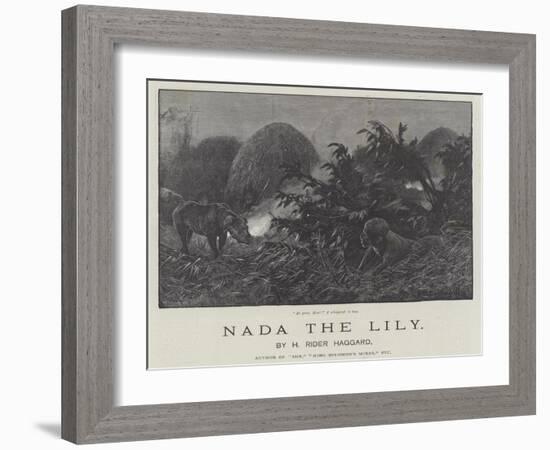 Nada the Lily-Richard Caton Woodville II-Framed Giclee Print