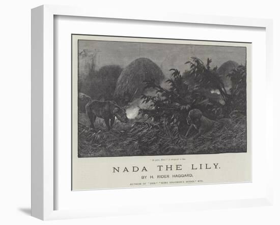 Nada the Lily-Richard Caton Woodville II-Framed Giclee Print